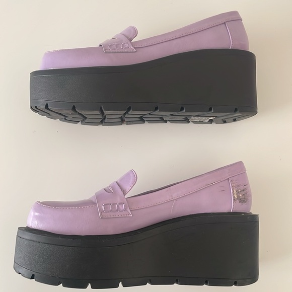 Lilac Paradise Platform Oxfords - Picture 4 of 6